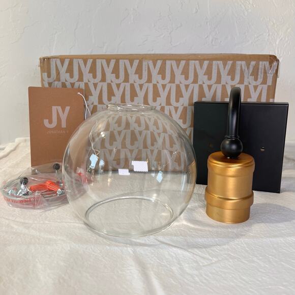 JONATHAN Y Marais Vanity Light Iron Rustic Industrial Boho JYL3526A *NO BULB** - Picture 2 of 11